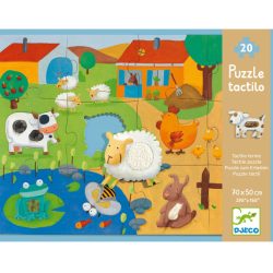 Djeco Óriás puzzle - Tanya - Tactile farm puzzle 