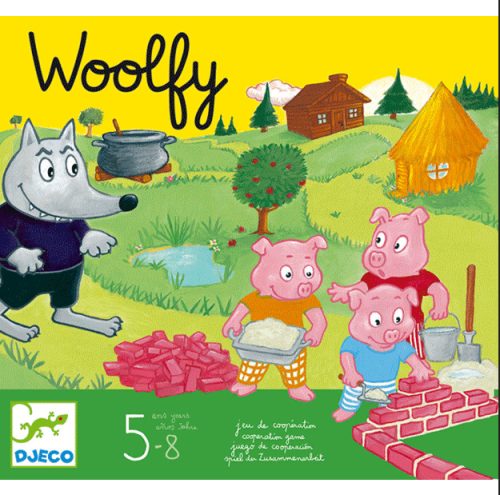 Djeco Társasjáték - A három kismalac - Woolfy 